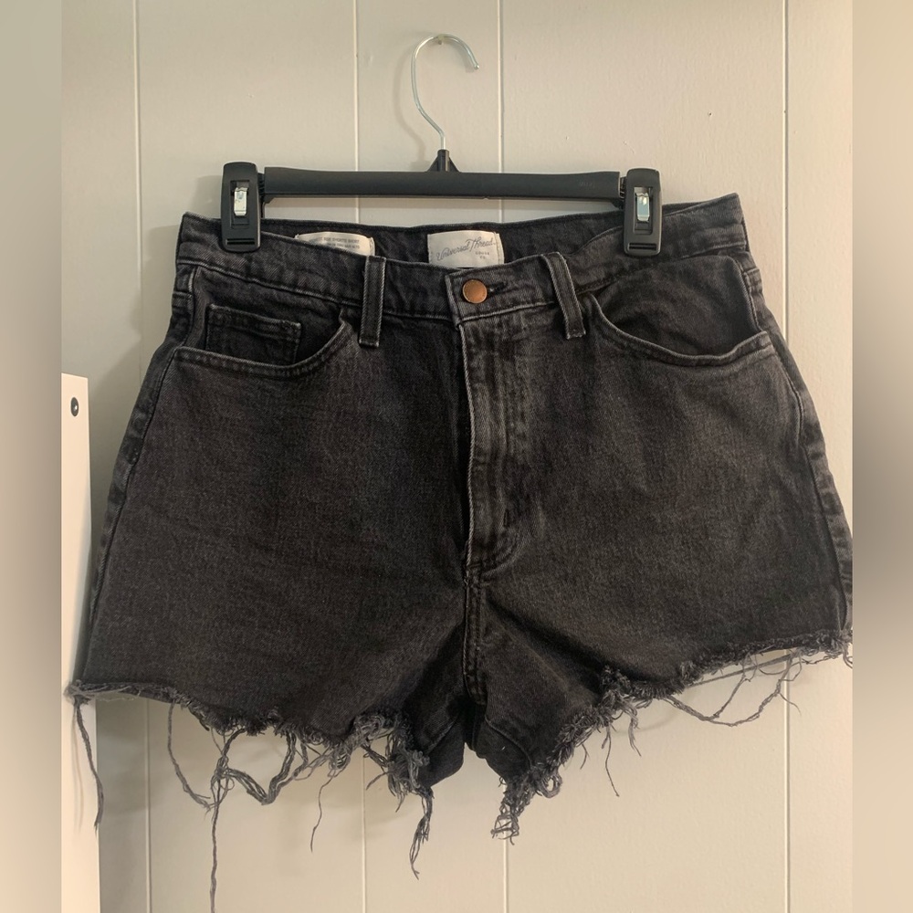 Universal Threads Shorty Shorts Charcoal Black Denim Shorts sz 10